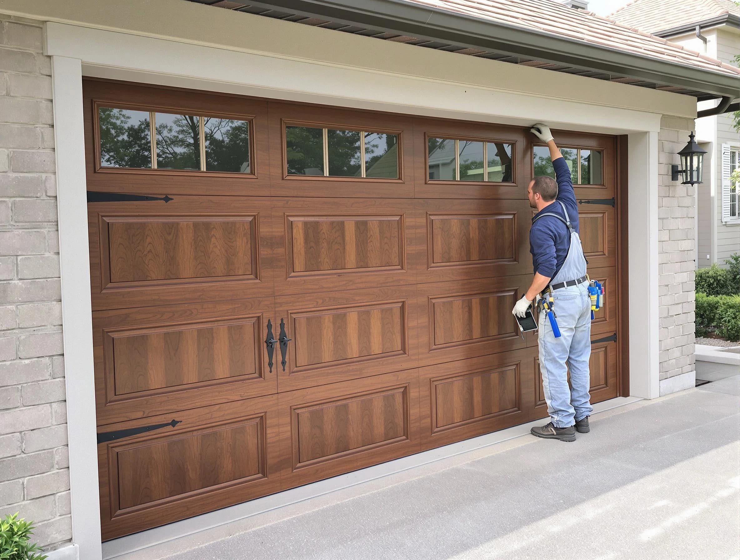 Custom garage door showcase by Garfield Garage Door Repair in Garfield