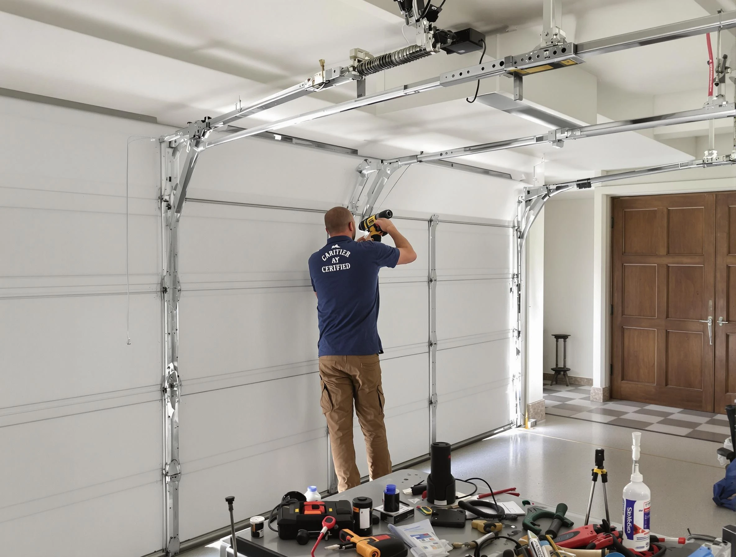 Garfield Garage Door Repair certified technician performing precision garage door repair in Garfield
