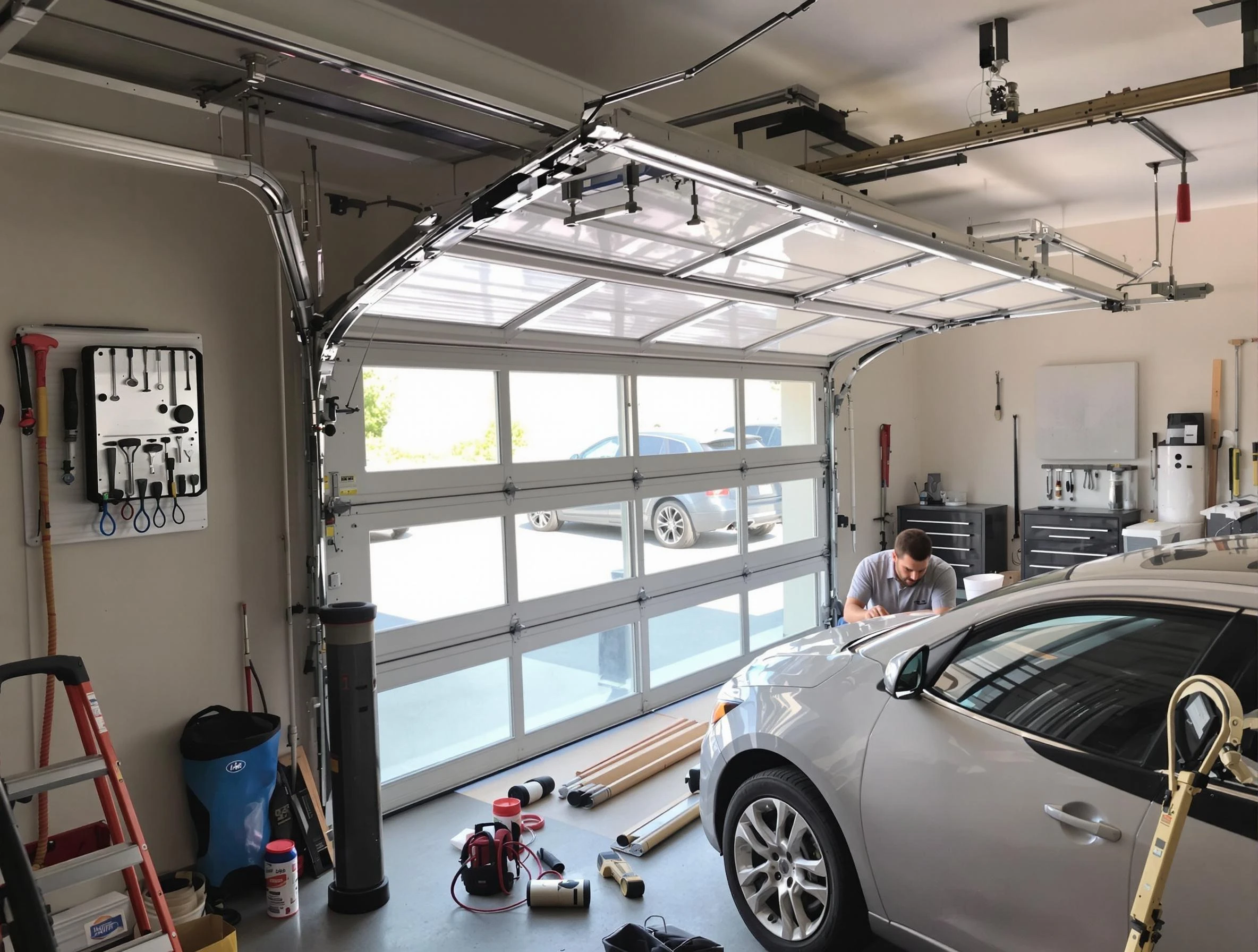 Garage door noise reduction service by Garfield Garage Door Repair in Garfield