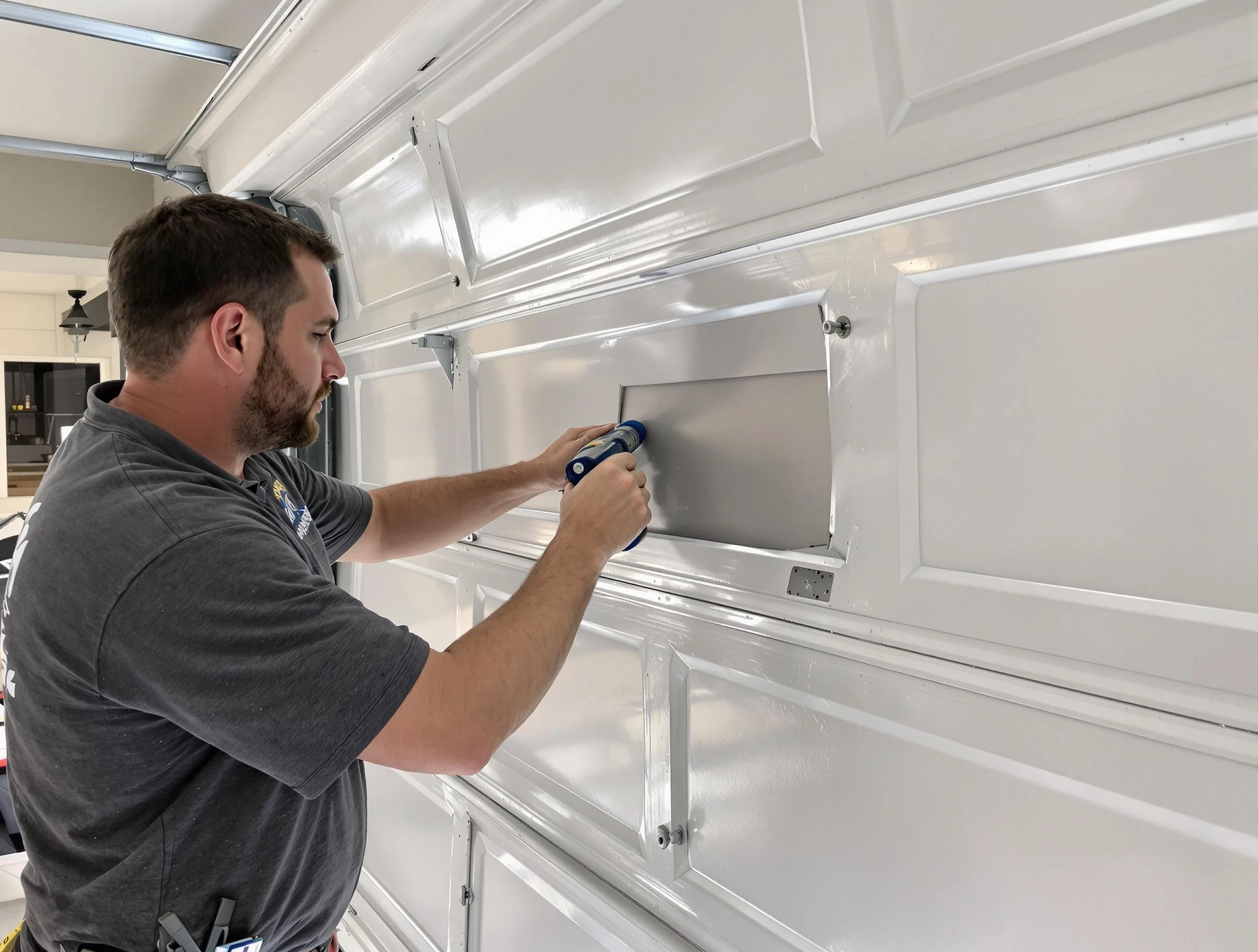 Garage door panel repair by Garfield Garage Door Repair in Garfield