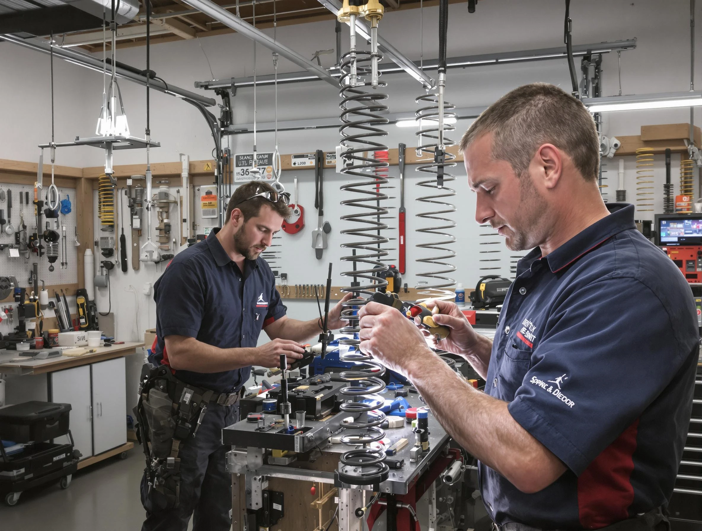 Garage door spring repair service by Garfield Garage Door Repair in Garfield